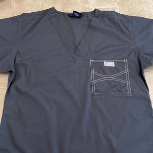 GREY LABEL SHELBY SCRUB TOPS - Gray, Sz L. New without tags. Never worn.